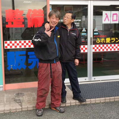 写真：車屋hizume 日詰社長と船田常務
